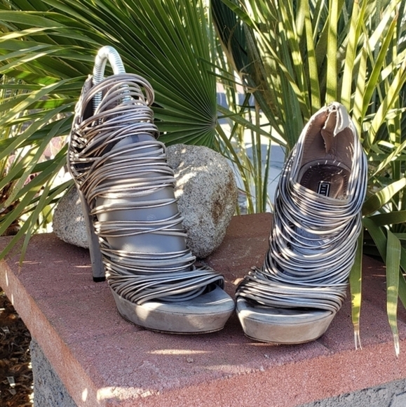 vic l matie‎  Peep Toe Straps High Stiletto He - Picture 5 of 10